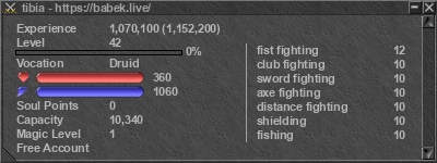 Signature for player tibia